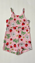 Load image into Gallery viewer, Strawberry Daisy Romper in Pink