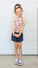 Load image into Gallery viewer, Butterfly Floral Girls Halter and Short Set