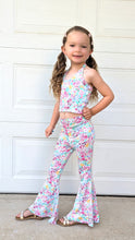 Load image into Gallery viewer, Pastel Flower Power Halter and Bell Bottom Set