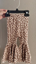 Load image into Gallery viewer, Khaki Leopard Bell Bottoms