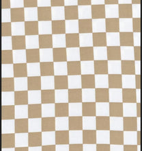Load image into Gallery viewer, Tan Checkered Bell Bottoms