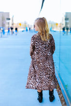 Load image into Gallery viewer, Leopard Print Sweater Duster Cardigan