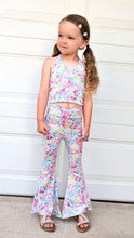 Load image into Gallery viewer, Pastel Flower Power Halter and Bell Bottom Set