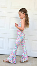 Load image into Gallery viewer, Pastel Flower Power Halter and Bell Bottom Set