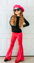 Load image into Gallery viewer, Red and Hot Pink Swirl Girls Bell Bottom