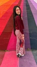 Load image into Gallery viewer, Pink and Red Stripe Bell Bottom Pants