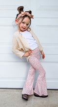 Load image into Gallery viewer, Pink Leopard Girls Bell Bottom