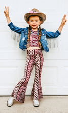 Load image into Gallery viewer, Pink Cowgirl Halter/ Bell Bottom Set