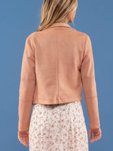 Load image into Gallery viewer, Faux Suede Jacket in Light Sienna