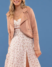 Load image into Gallery viewer, Faux Suede Jacket in Light Sienna