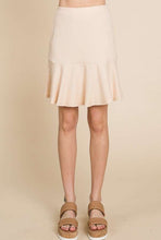 Load image into Gallery viewer, Beige Ruffle Flounce Skirt