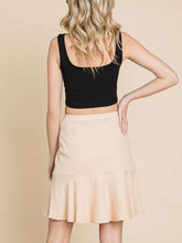 Load image into Gallery viewer, Beige Ruffle Flounce Skirt