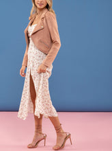 Load image into Gallery viewer, Faux Suede Jacket in Light Sienna