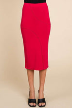 Load image into Gallery viewer, Red Swirl Midi Skirt