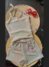 Load image into Gallery viewer, 6/1 (Reserved for Sally) Halter/Shorts Set/Jumpsuit