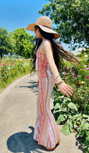 Load image into Gallery viewer, Coral Sage Boho Halter/ Bell Bottom Set