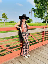 Load image into Gallery viewer, Cowgirl Halter and Bell Bottom Set in Rust