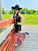 Load image into Gallery viewer, Cowgirl Halter and Bell Bottom Set in Rust