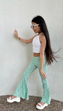 Load image into Gallery viewer, Flower Garden Bell Bottoms in Green Ditsy Floral