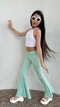 Load image into Gallery viewer, Flower Garden Bell Bottoms in Green Ditsy Floral