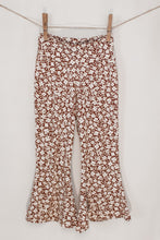 Load image into Gallery viewer, Flower Garden Bell Bottoms in Rust Ditsy Floral