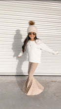 Load image into Gallery viewer, Keep Me Cozy Bell Bottoms in Taupe Floral