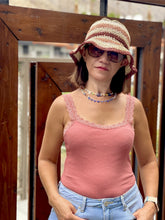 Load image into Gallery viewer, Simple Times Lace Trim Bodysuit in Sienna