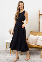 Load image into Gallery viewer, Falling For You Cutout Tank Midi Dress