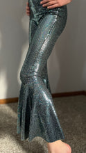 Load image into Gallery viewer, Blue Sparkle Bell Bottom Flare Pants