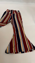 Load image into Gallery viewer, Pumpkin Patch Bell Bottoms in Rust Navy Stripe