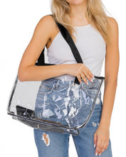 Load image into Gallery viewer, Game Day Tote Bag in Clear Plastic