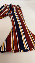 Load image into Gallery viewer, Pumpkin Patch Bell Bottoms in Rust Navy Stripe