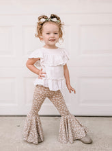 Load image into Gallery viewer, Keep Me Cozy Bell Bottoms in Taupe Floral