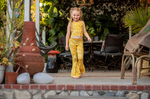 Load image into Gallery viewer, Golden Sunset Floral Halter and Bell Bottom Set