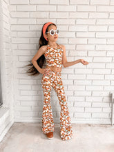 Load image into Gallery viewer, Watercolor Flower Power Halter and Bell Bottom Set