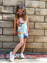 Load image into Gallery viewer, Color Pop Romper in Bright Floral