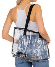 Load image into Gallery viewer, Game Day Tote Bag in Clear Plastic