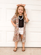 Load image into Gallery viewer, Megan Floral Kimono in Mocha Berry
