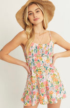 Load image into Gallery viewer, Happy Thoughts Floral Print Empire Waist Romper