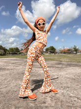 Load image into Gallery viewer, Watercolor Flower Power Halter and Bell Bottom Set