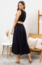 Load image into Gallery viewer, Falling For You Cutout Tank Midi Dress