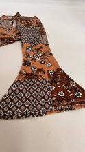 Load image into Gallery viewer, Pumpkin Patch Bell Bottoms in Boho Mocha Print