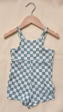Load image into Gallery viewer, Olivia Checkered Romper in Mint Green