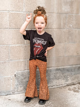 Load image into Gallery viewer, Roxy Bell Bottoms in Rust Brown and Black Polka Dots