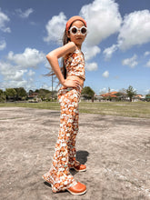 Load image into Gallery viewer, Watercolor Flower Power Halter and Bell Bottom Set