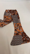 Load image into Gallery viewer, Pumpkin Patch Bell Bottoms in Boho Mocha Print