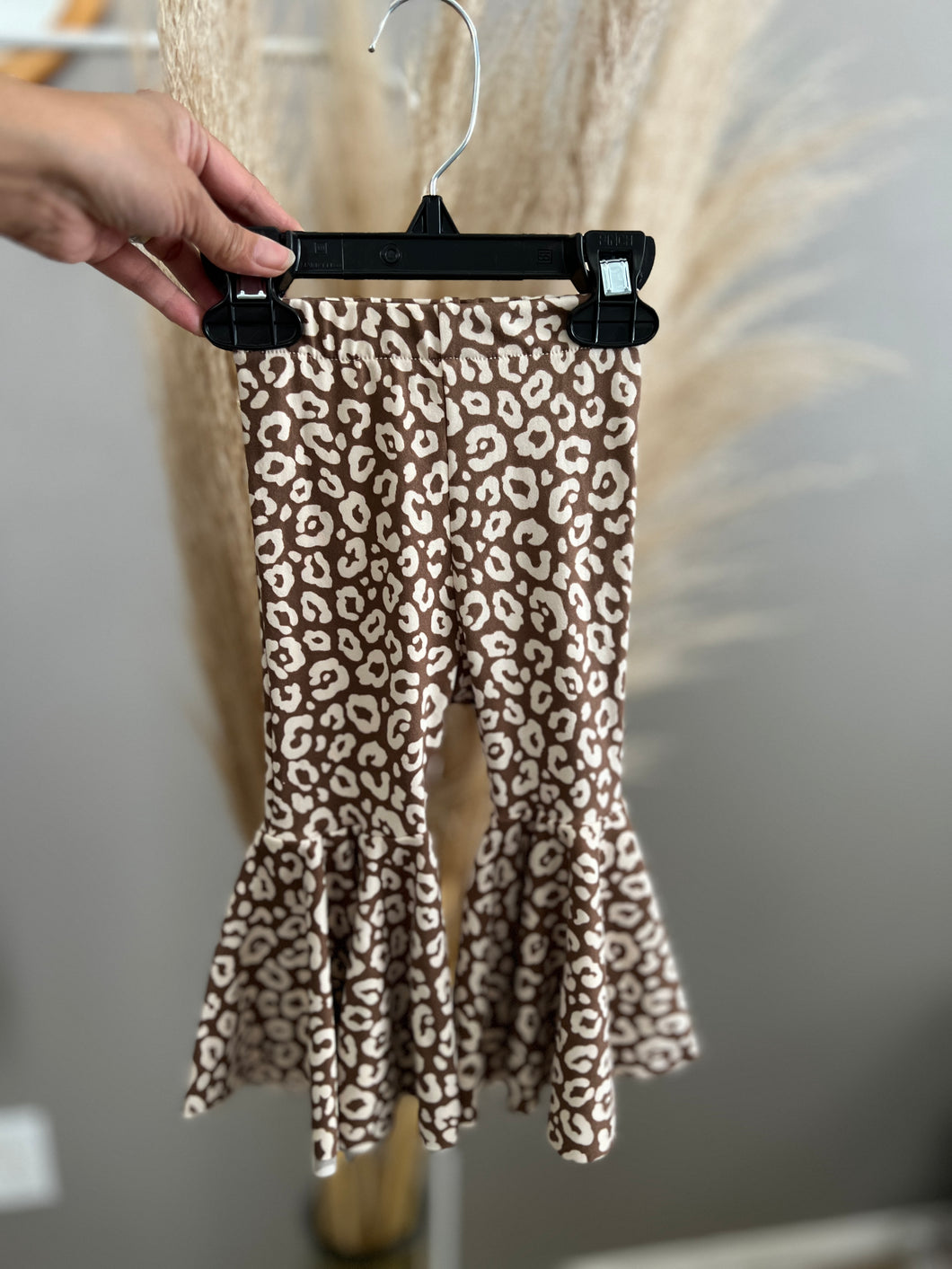 Khaki Leopard Bell Bottoms