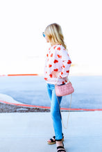 Load image into Gallery viewer, Pink Hearts Sweatshirt Top
