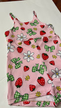 Load image into Gallery viewer, Strawberry Daisy Romper in Pink
