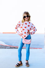 Load image into Gallery viewer, Pink Hearts Sweatshirt Top
